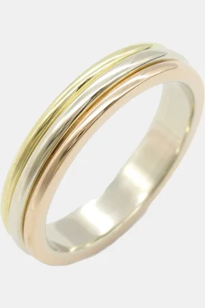 Cartier 18K Yellow, and White Gold Vendome Ring EU 50