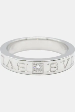 Bvlgari 18K Gold and Diamond Band Ring EU 51