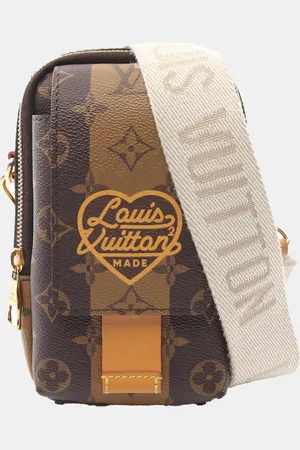 LOUIS VUITTON Ã&#151; Nigo Double Phone Shoulder Bag Monogram Stripe