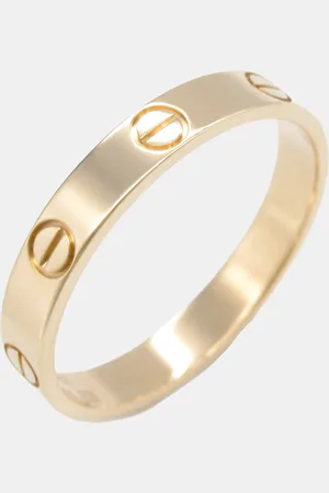 Cartier 18K Rose Love Band Ring EU 60