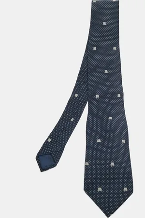 Lanvin Dots Print Silk Tie