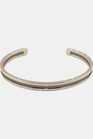 Bvlgari 18K Rose and Ceramic B.Zero1 Cuff Bracelet