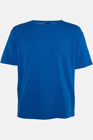 Emporio Armani Textured Cotton Crew Neck T-Shirt XXL