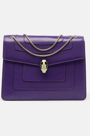 Bvlgari Leather Medium Serpenti Forever Flap Shoulder Bag