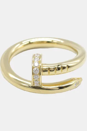 Cartier 18K Gold Diamond Juste Un Clou Ring EU 50