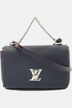 LOUIS VUITTON Lockme 2 Bb Hand Chain Crossbody Bag Leather