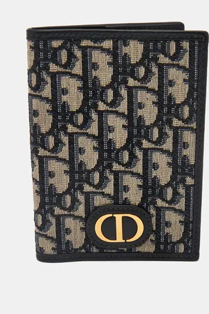 Dior Oblique Canvas and Leather Vertical Passport Holder