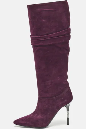 Burberry Suede Knee Length Boots Size 36