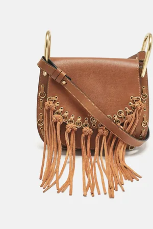 Chloé Leather Small Hudson Fringe Shoulder Bag