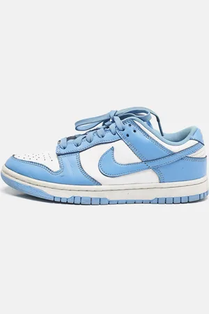 Nike /White Leather Jordan 1 Low White Ice Sneakers Size 40
