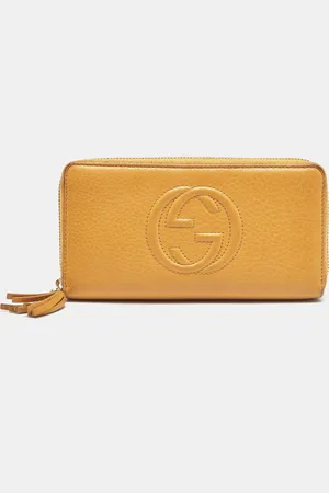 Gucci Leather Soho Zip Continental Wallet