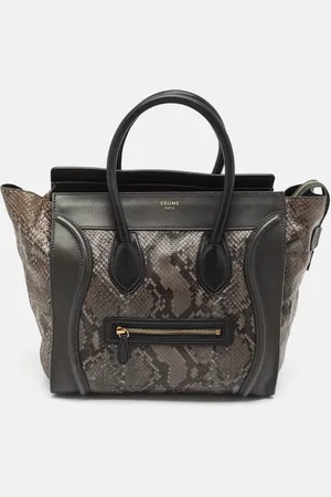 Céline Tricolor Python and Leather Mini Luggage Tote