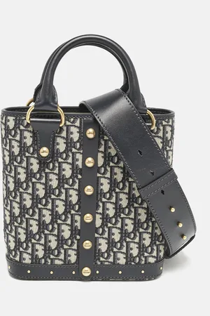 Dior Oblique Canvas and Leather Studded Avenue Bag