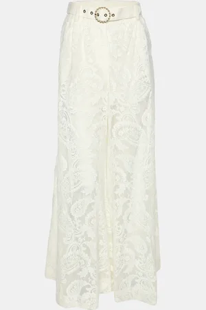 ZIMMERMANN Lace Wonderland Wide Leg Pants XS
