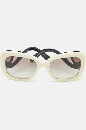 Prada /Black Gradient SPR33P Ornate Crystals Square Sunglasses