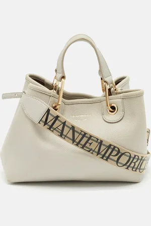 Emporio Armani Faux Leather Small MyEA Shopper Tote