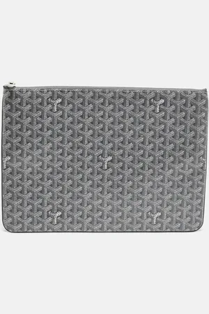 GOYARD Goayrdine Coated Canvas and Leather Senat MGM Pouch