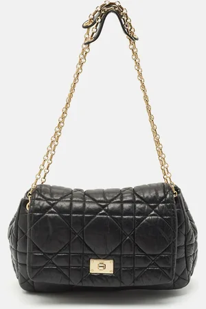 Dior Cannage Leather Milly La Foret Shoulder Bag