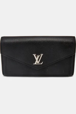 LOUIS VUITTON Leather Lockme II Wallet