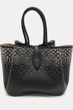 Alaïa Leather Eyelet Tote