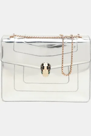 Bvlgari Mirror Leather Large Serpenti Forever Shoulder Bag