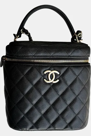 CHANEL Lambskin Cosmetic Vanity Bag