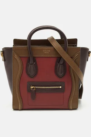 Céline Leather Nano Luggage Tote