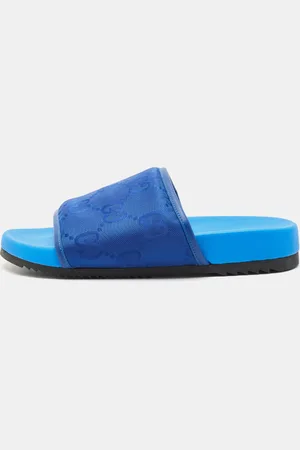 Gucci Jumbo GG Nylon Slide Sandals Size 43