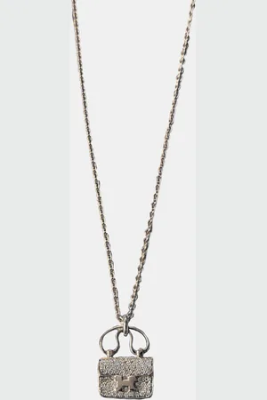 Hermès Rose and Diamond Constance Amulette Pendant