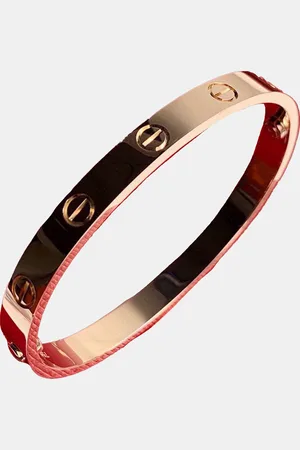 Cartier 18K Rose Love Bangle Bracelet
