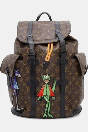 LOUIS VUITTON Christopher Noir Monogram Macassar Canvas Lv Friends Size Pm