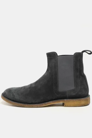 Bottega Veneta Stretch Fabric and Suede Chelsea Boots Size 42.5