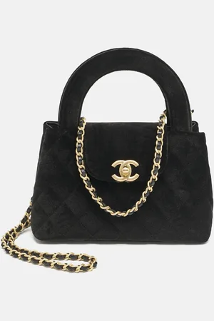 CHANEL Quilted Velvet Mini Kelly Bag