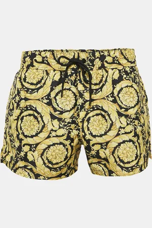 VERSACE Rocco Print Synthetic Swim Shorts S