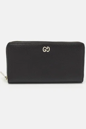 Gucci Leather Dorian Zip Around Wallet