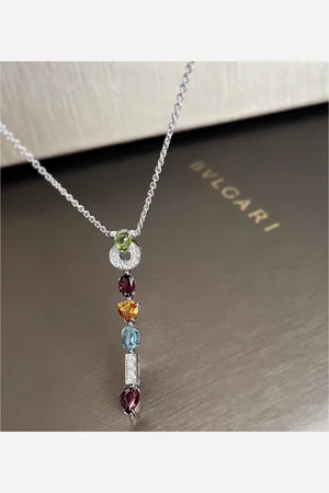 Bvlgari 18K Gold Multicolor Gemstone Divas’ Dream Pendant Necklace