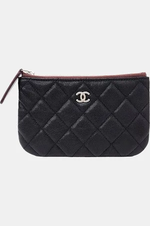 CHANEL Caviar Leather Mini Pouch