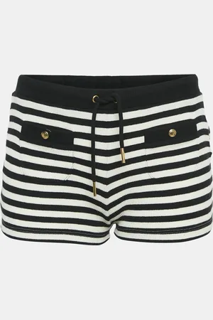 Céline Rib Knit Marinière Shorts XS