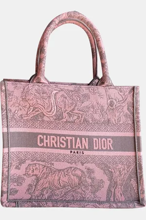 Dior Canvas Zoo Book Tote Bag