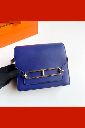 Hermès Ink Swift Leather Mini Roulis Shoulder Bag