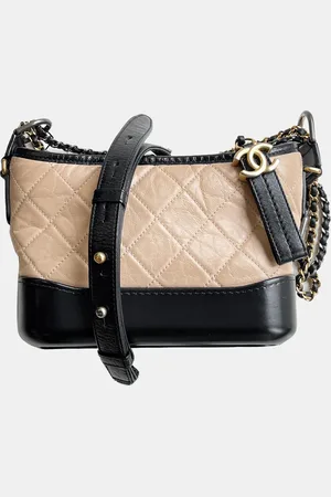 CHANEL And Black Leather Gabrielle Small Bag