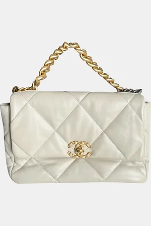 CHANEL Leather 19 Medium Shoulder Bag