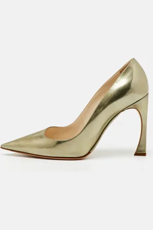 Dior Metallic Mirror Leather Songe Pointed Toe Pumps Size 38