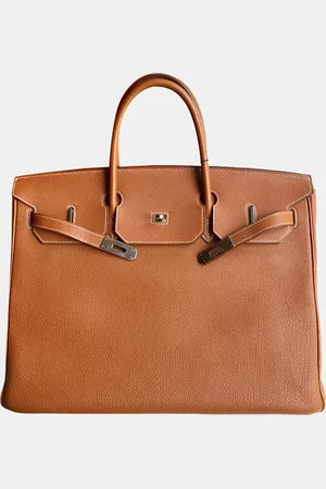 Hermès Clemence Leather Birkin 40 Top Handle Bag