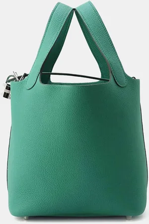 Hermès Vert Vertigo Taurillon Maurice Leather Picotin Lock PM Shoulder Bag