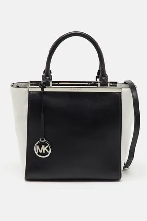 Michael Kors /White Leather Lana Shopper Tote