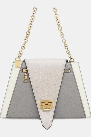 LOUIS VUITTON Gray Taiga Leather Trapeze Shoulder Bag