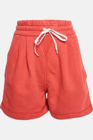 Miu Miu Logo Embroidered Cotton Knit Shorts S