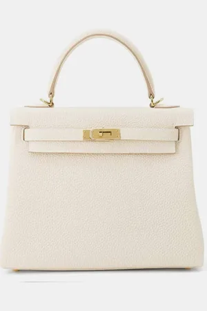 Hermès Craie Togo Leather Kelly Retourne 25 Bag