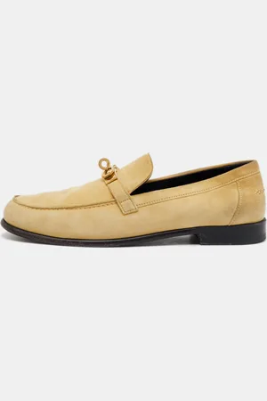 Hermès Suede Destin Slip On Loafers Size 38